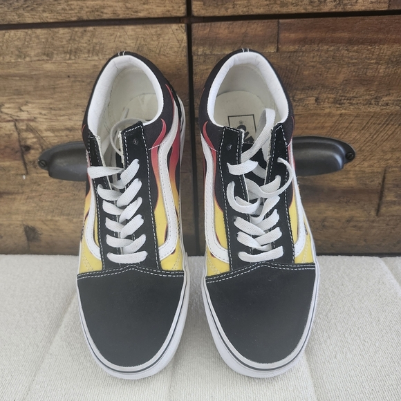Vans Off The Wall Skateboard  Flames Suede Sneakers 500714 M 6  W 7.5 Skate Y2K - Picture 8 of 10